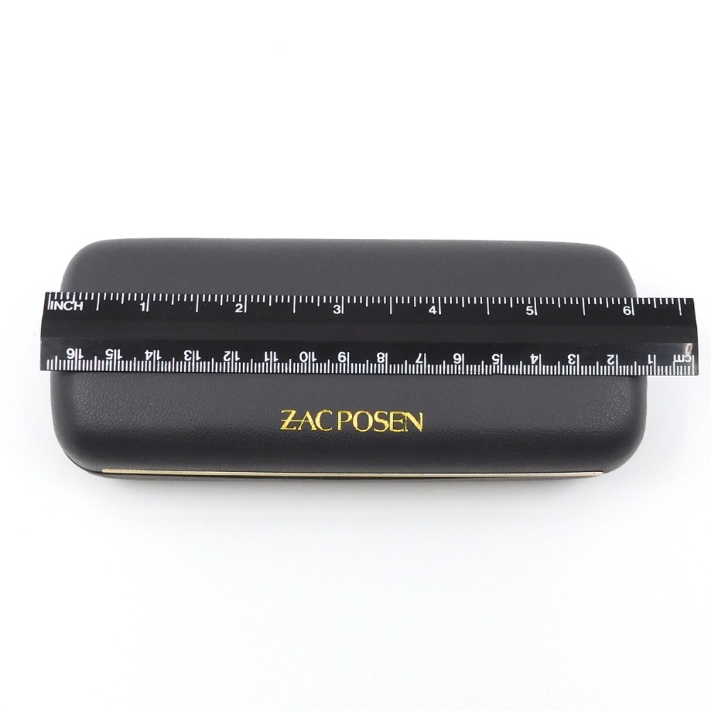 ZAC POSEN Grey & Gold Eyeglasses Case - Picture 4 of 6